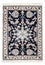 Alfombra Persa - Nain - Real - 90 x 60 cm - azul oscuro