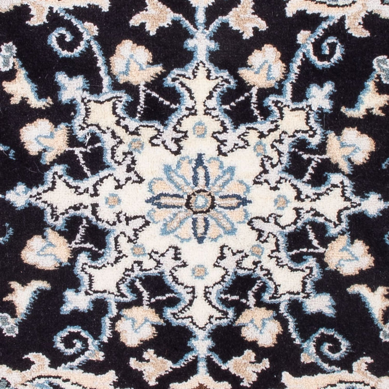 Alfombra Persa - Nain - Real - 90 x 60 cm - azul oscuro