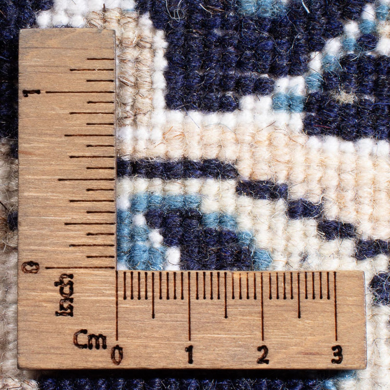 Alfombra Persa - Nain - Real - 90 x 60 cm - azul oscuro