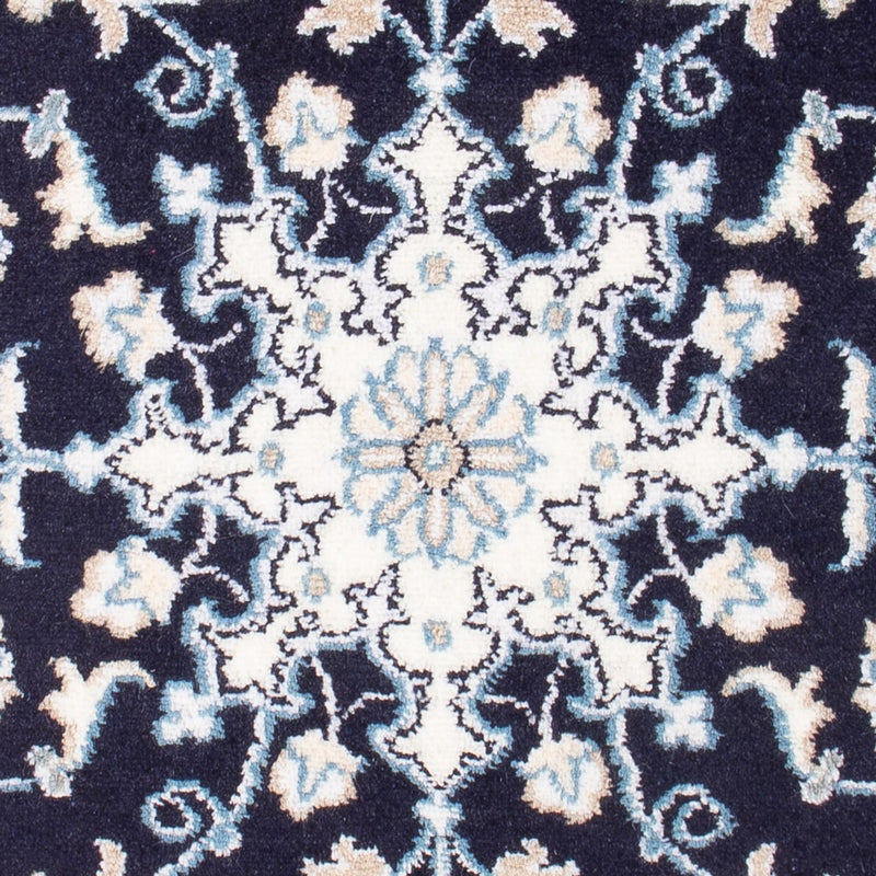 Alfombra Persa - Nain - Real - 90 x 60 cm - azul oscuro