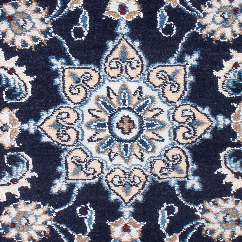 Alfombra Persa - Nain - Real - 90 x 60 cm - azul oscuro