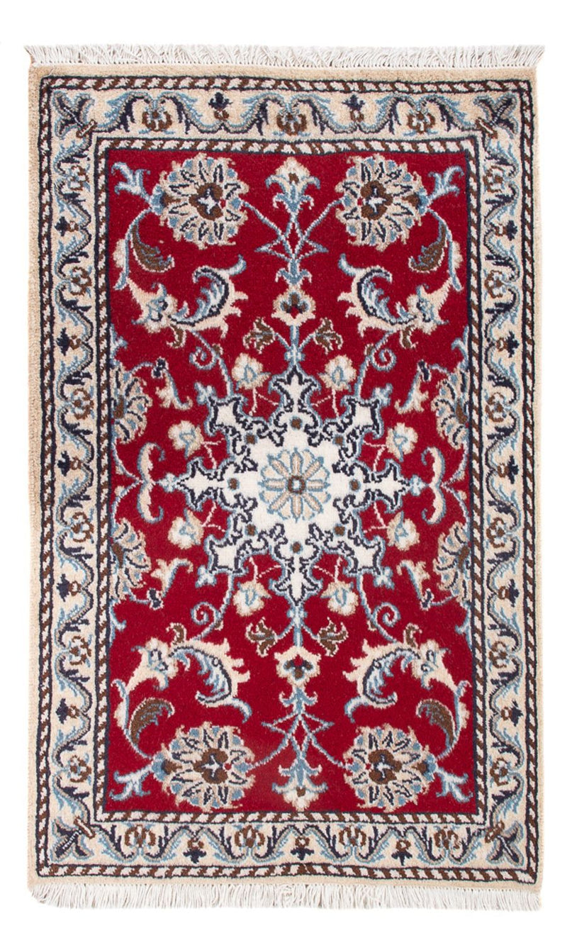 Alfombra Persa - Nain - Real - 90 x 60 cm - rojo