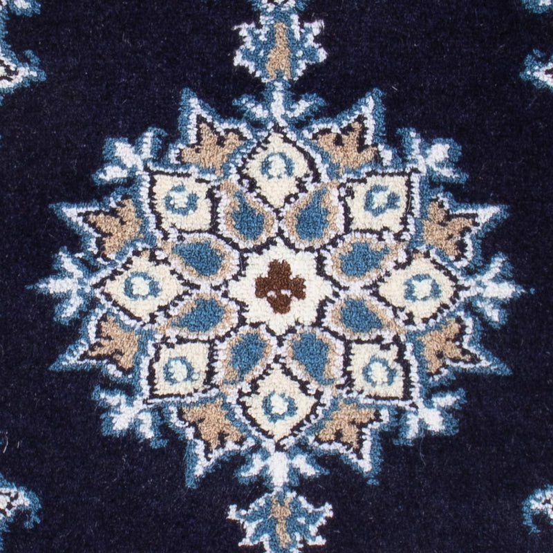 Alfombra Persa - Nain - Real - 60 x 40 cm - azul oscuro
