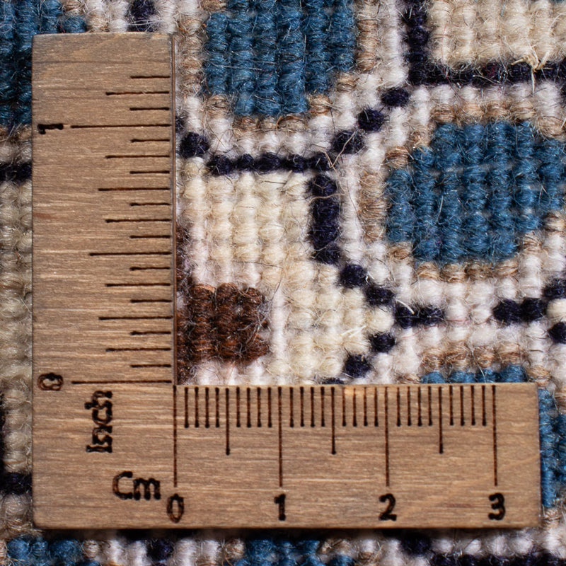 Alfombra Persa - Nain - Real - 60 x 40 cm - azul oscuro