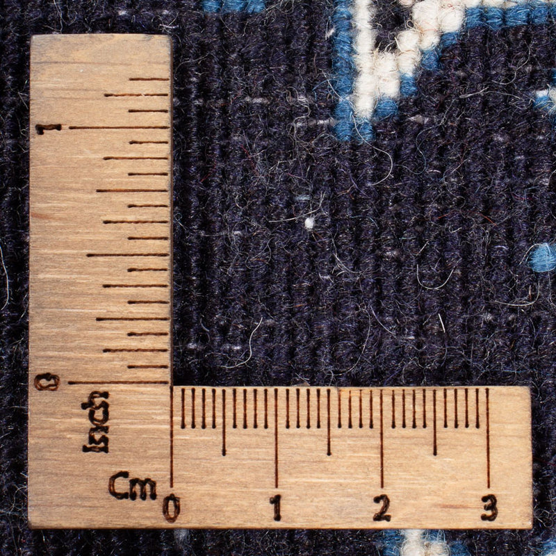 Alfombra Persa - Nain - Real - 60 x 40 cm - azul oscuro