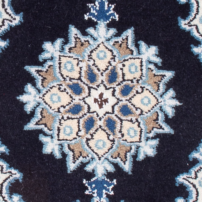 Alfombra Persa - Nain - Real - 60 x 40 cm - azul oscuro