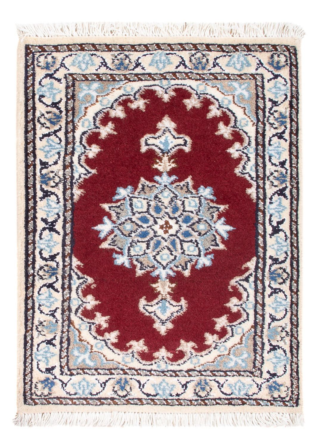 Alfombra Persa - Nain - Real - 60 x 40 cm - rojo