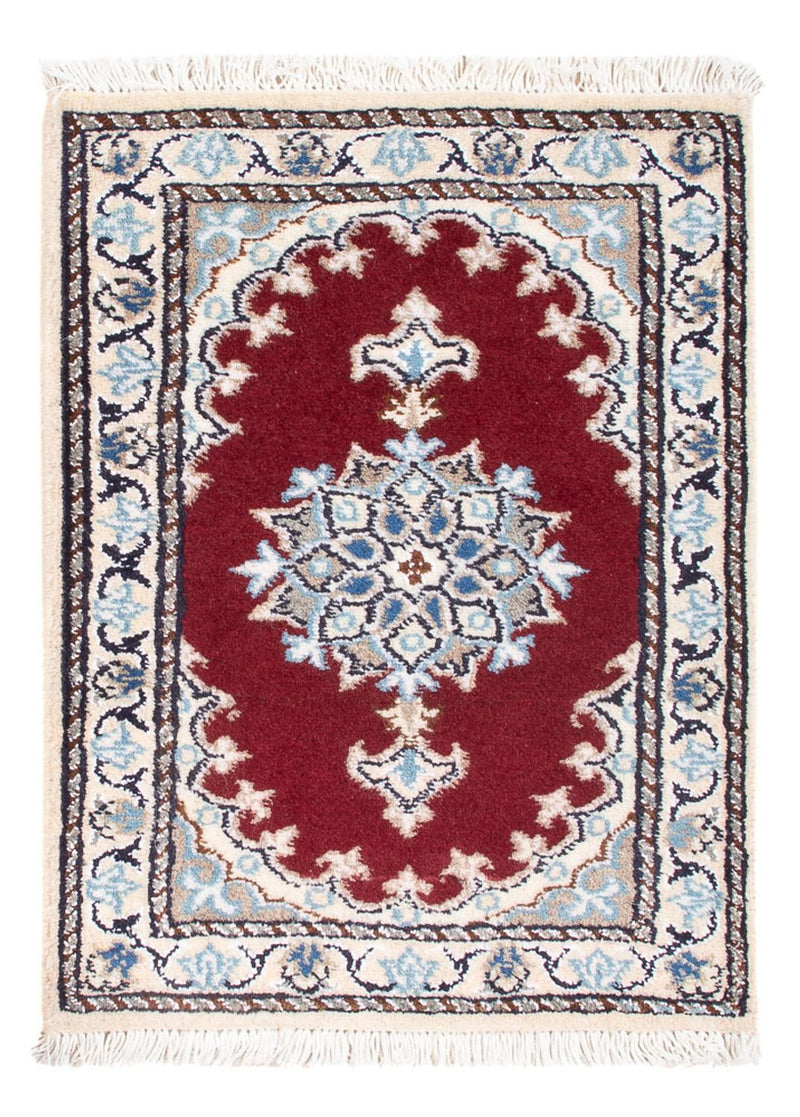 Alfombra Persa - Nain - Real - 60 x 40 cm - rojo