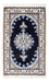 Alfombra Persa - Nain - Real - 60 x 40 cm - azul oscuro