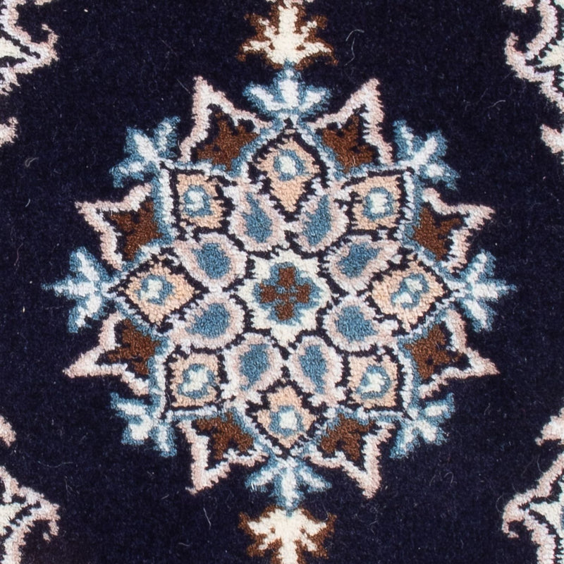 Alfombra Persa - Nain - Real - 60 x 40 cm - azul oscuro