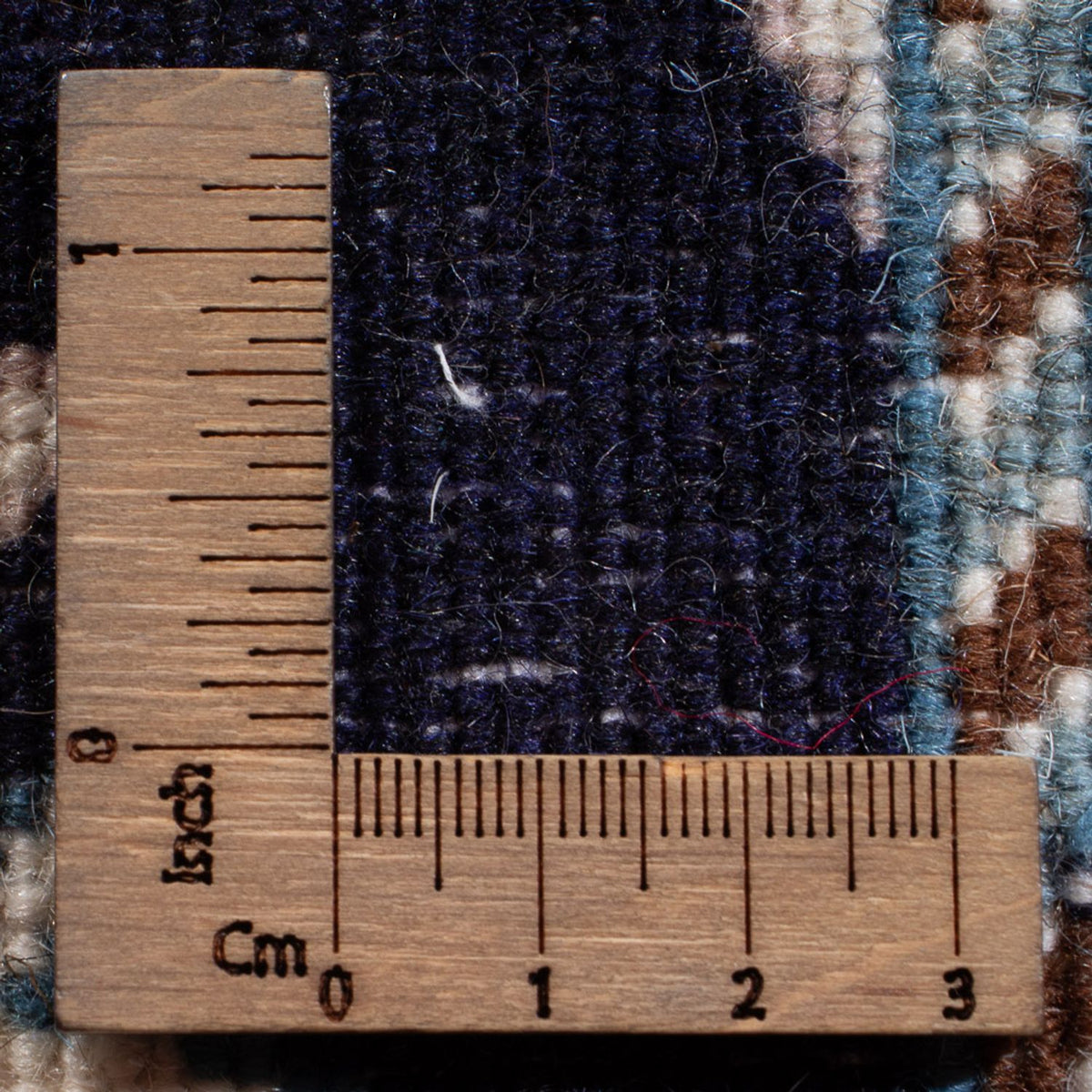 Alfombra Persa - Nain - Real - 60 x 40 cm - azul oscuro