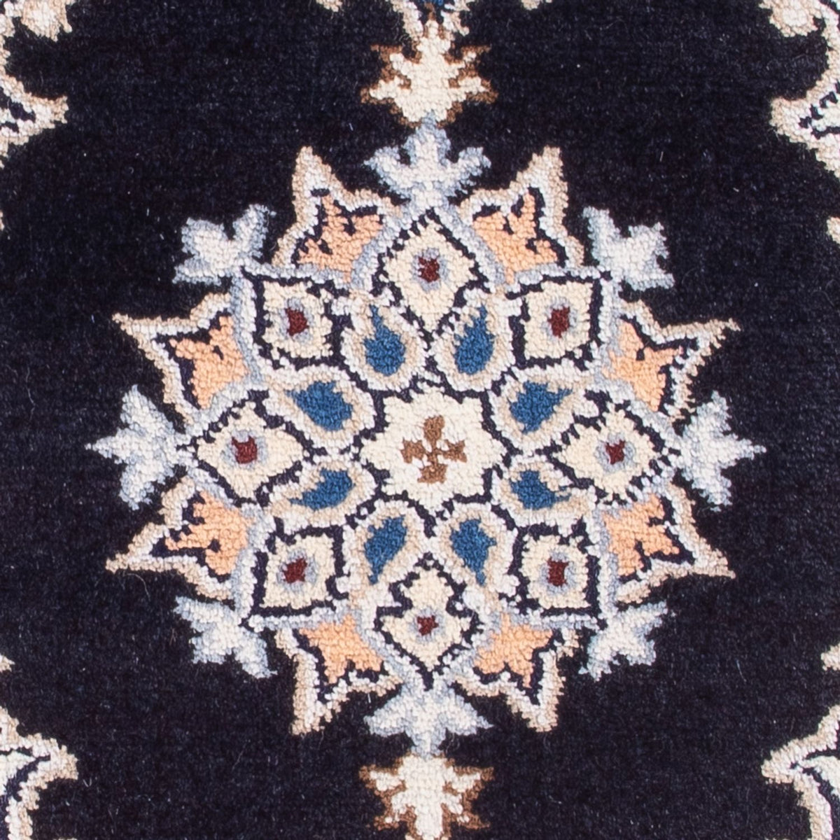 Alfombra Persa - Nain - Real - 60 x 40 cm - azul oscuro