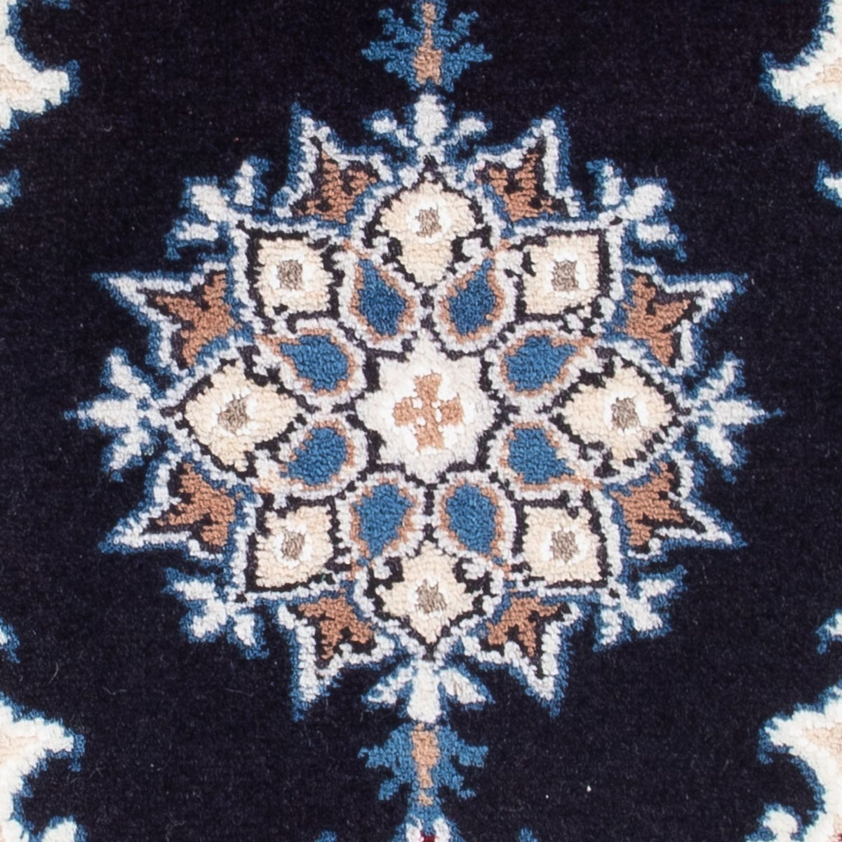 Alfombra Persa - Nain - Real - 60 x 40 cm - azul oscuro
