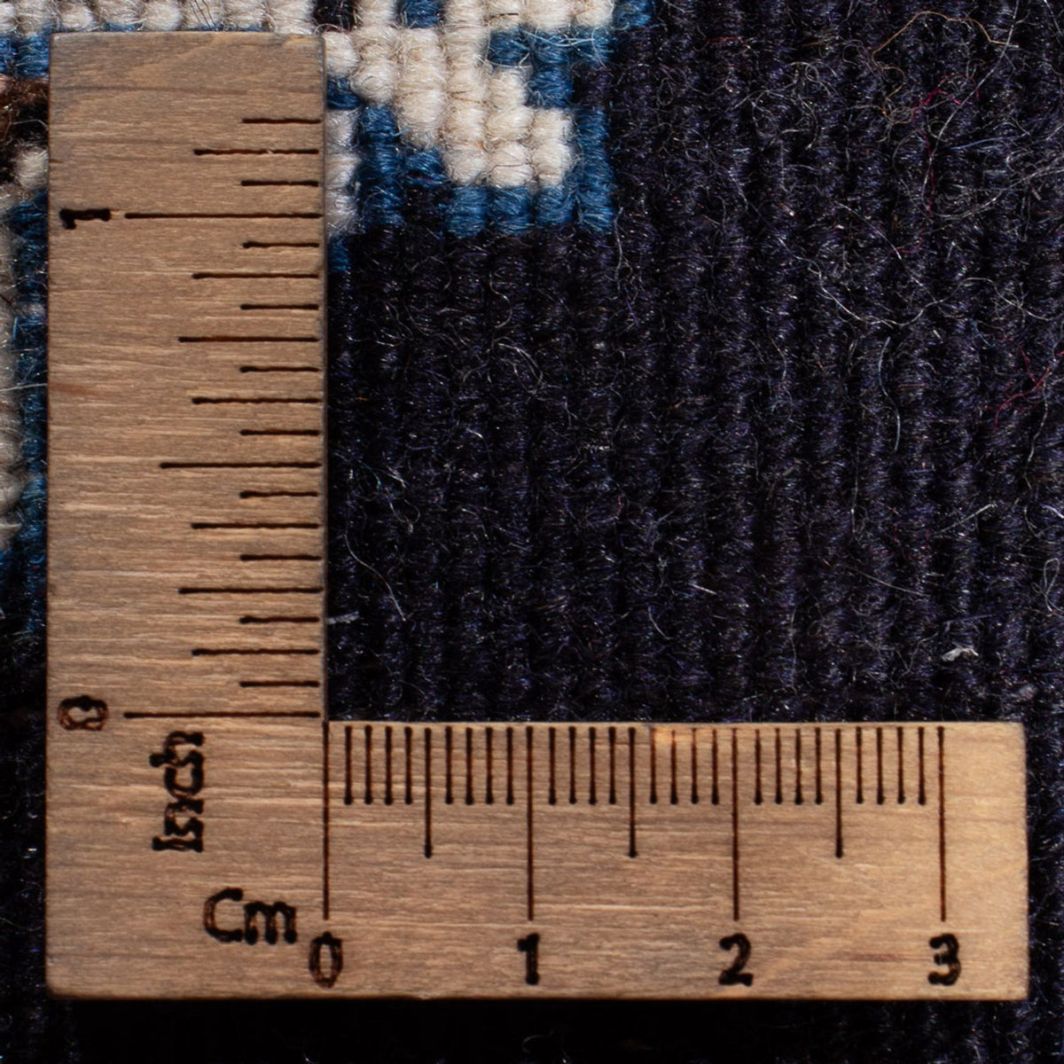 Alfombra Persa - Nain - Real - 60 x 40 cm - azul oscuro