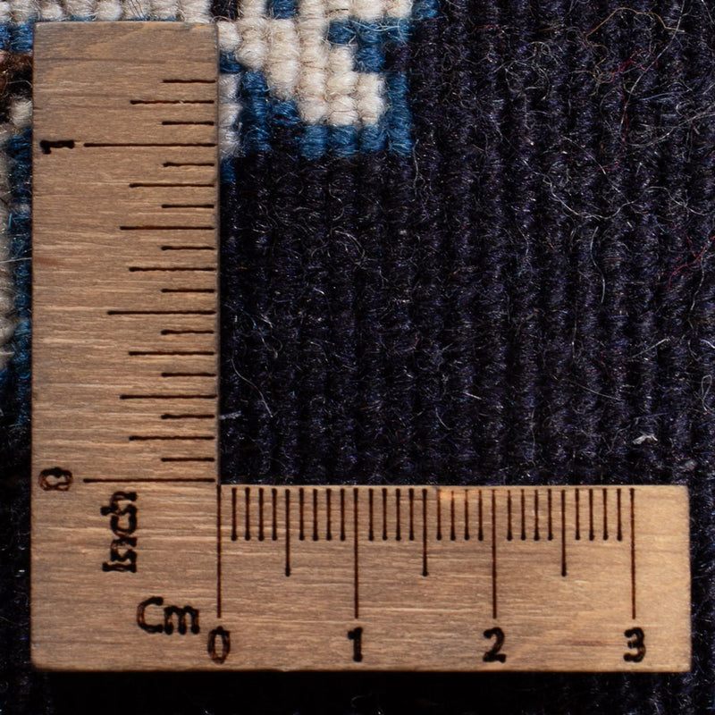 Alfombra Persa - Nain - Real - 60 x 40 cm - azul oscuro