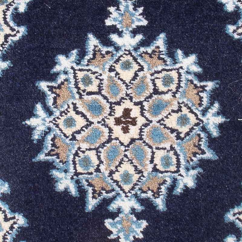 Alfombra Persa - Nain - Real - 60 x 40 cm - azul oscuro