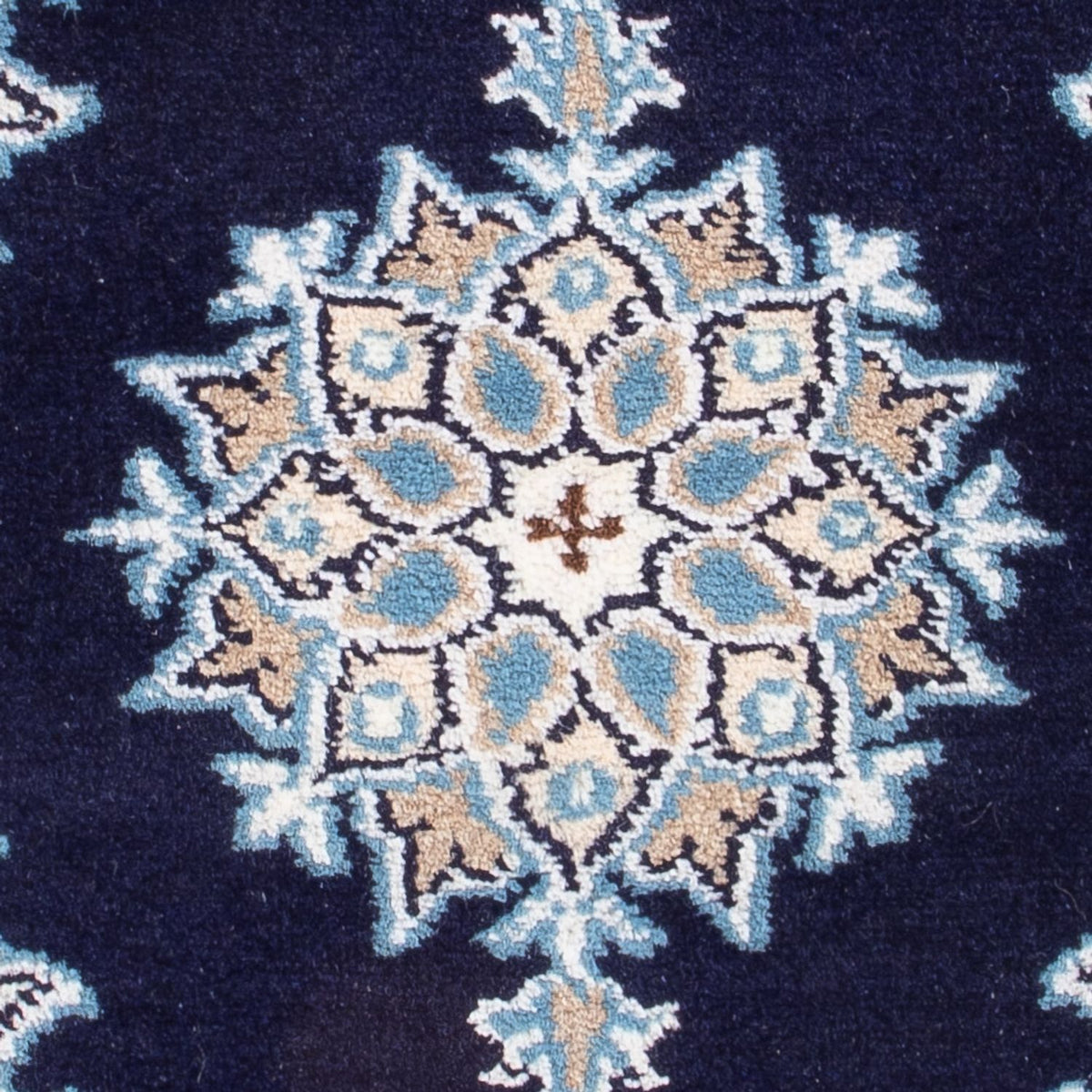 Alfombra Persa - Nain - Real - 60 x 40 cm - azul oscuro