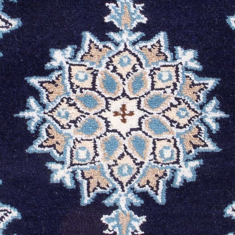 Alfombra Persa - Nain - Real - 60 x 40 cm - azul oscuro