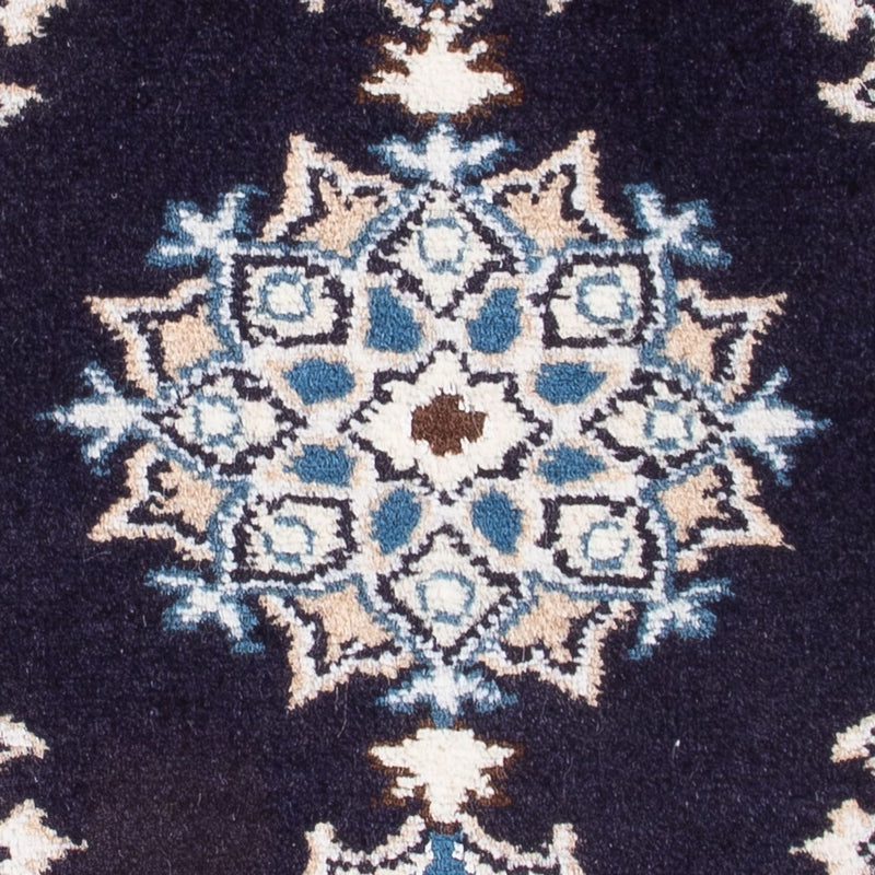 Alfombra Persa - Nain - Real - 60 x 40 cm - azul oscuro