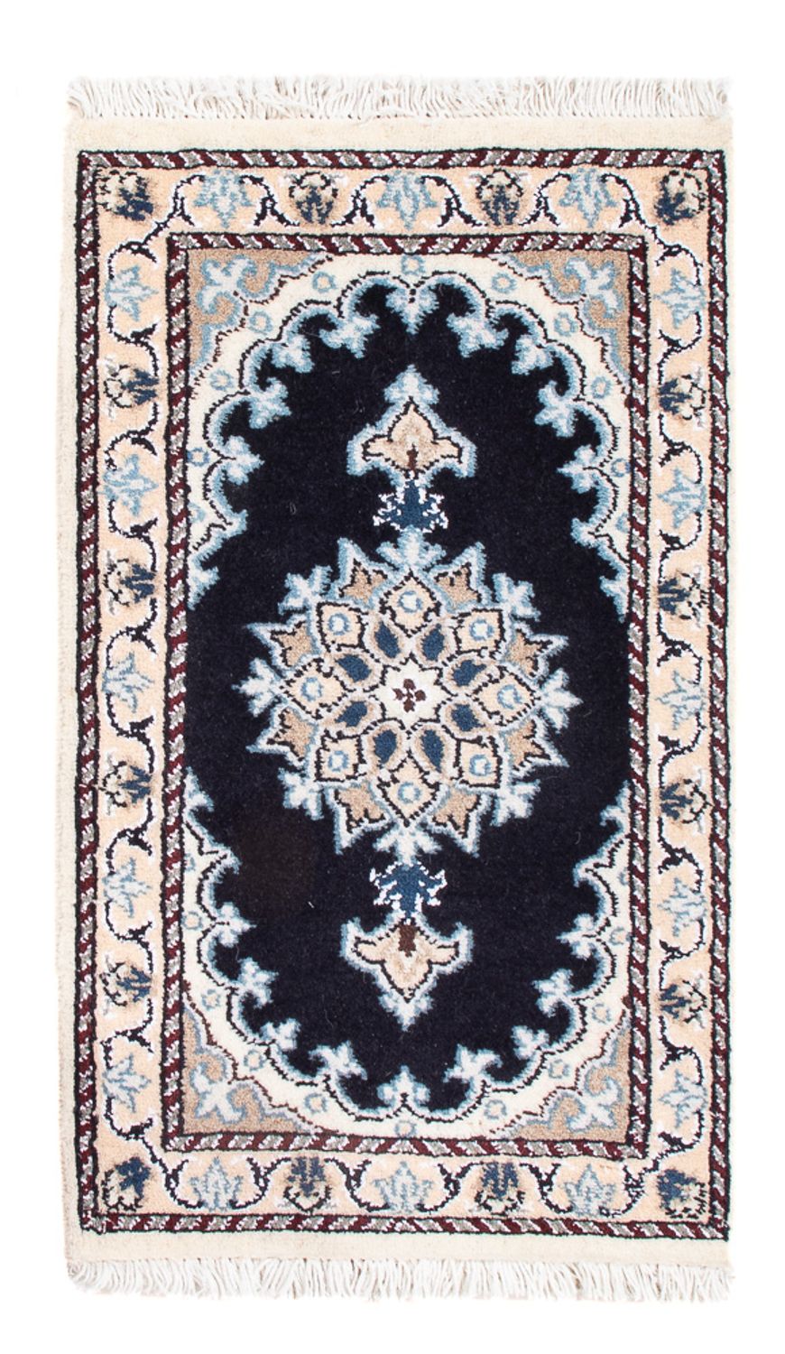 Alfombra Persa - Nain - Real - 60 x 40 cm - azul oscuro