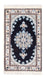 Alfombra Persa - Nain - Real - 60 x 40 cm - azul oscuro