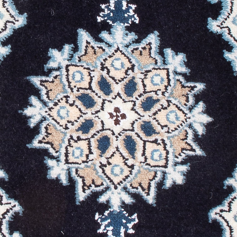 Alfombra Persa - Nain - Real - 60 x 40 cm - azul oscuro