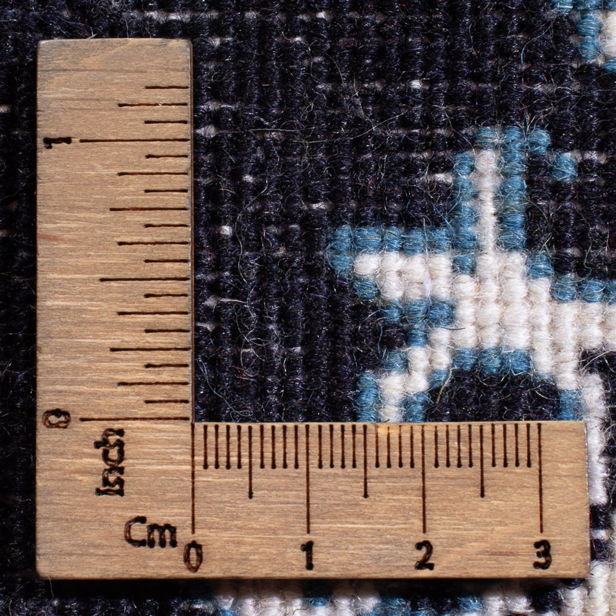 Alfombra Persa - Nain - Real - 60 x 40 cm - azul oscuro