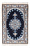 Alfombra Persa - Nain - Real - 60 x 40 cm - azul oscuro