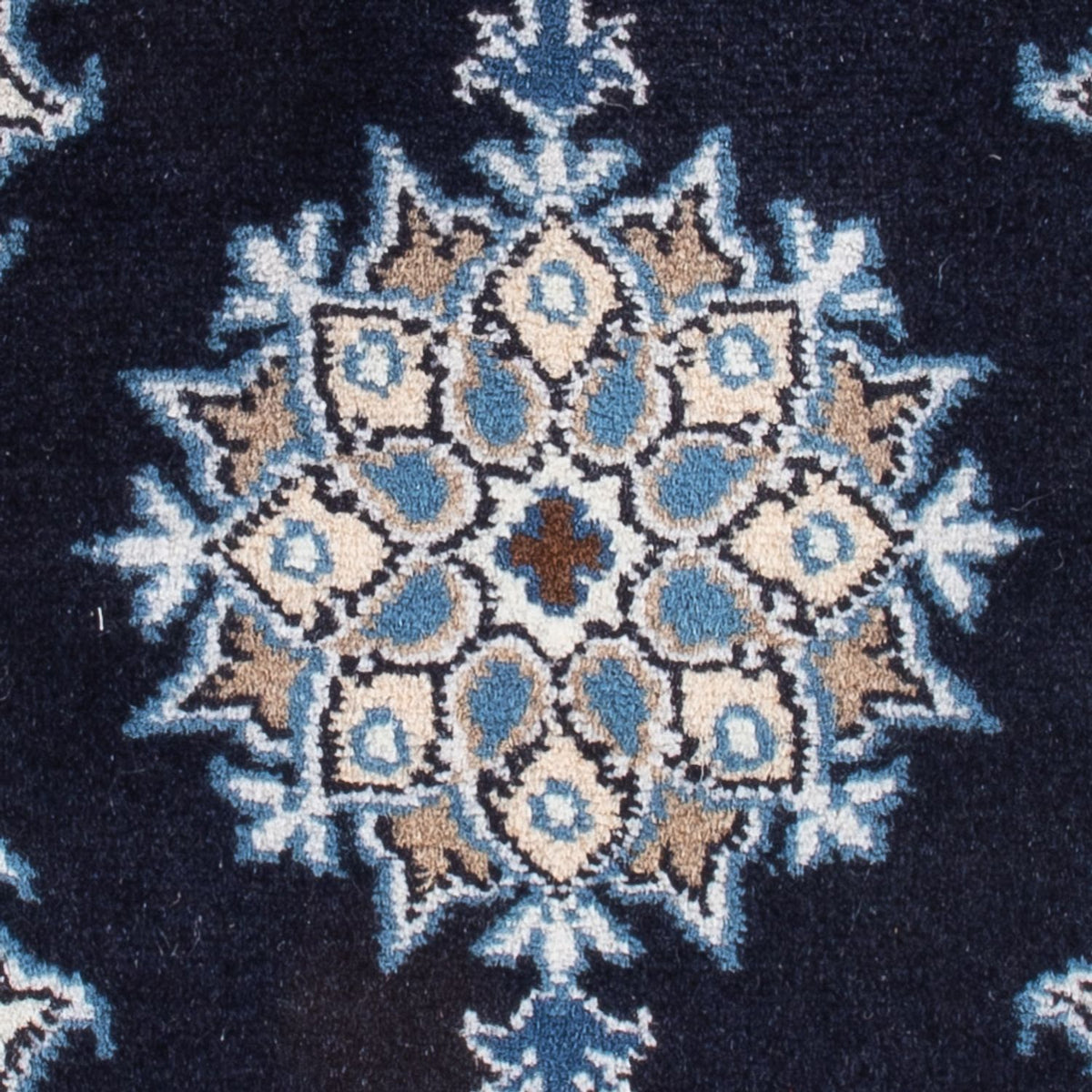 Alfombra Persa - Nain - Real - 60 x 40 cm - azul oscuro