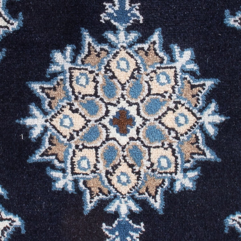 Alfombra Persa - Nain - Real - 60 x 40 cm - azul oscuro
