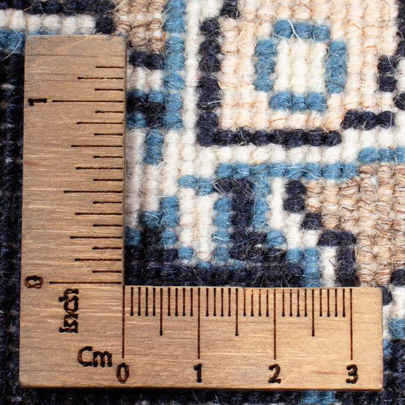 Alfombra Persa - Nain - Real - 60 x 40 cm - azul oscuro