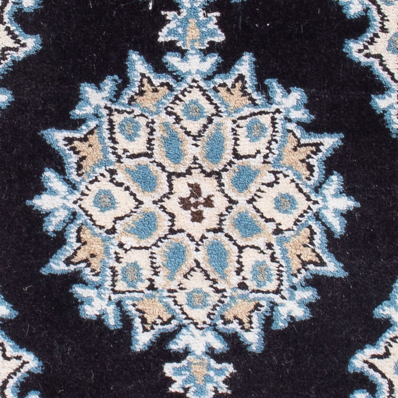 Alfombra Persa - Nain - Real - 60 x 40 cm - azul oscuro