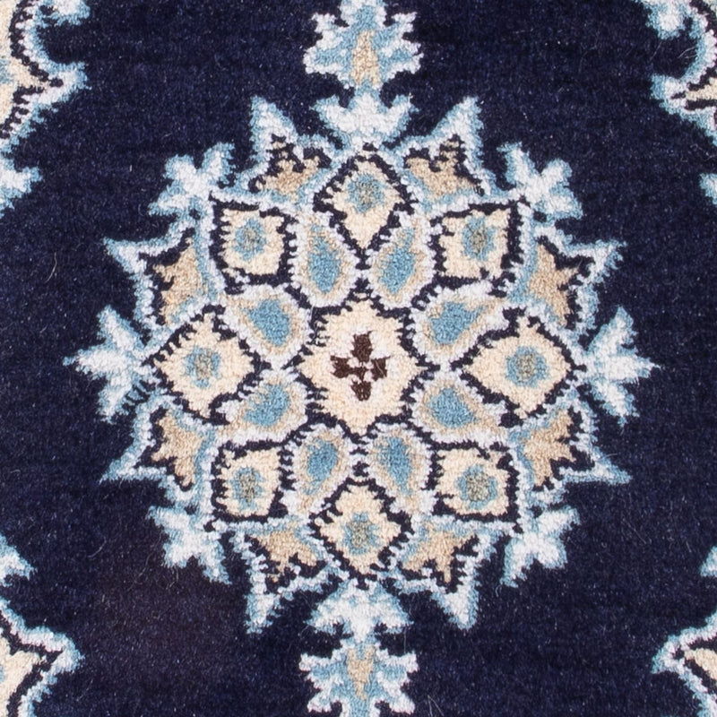 Alfombra Persa - Nain - Real - 60 x 40 cm - azul oscuro
