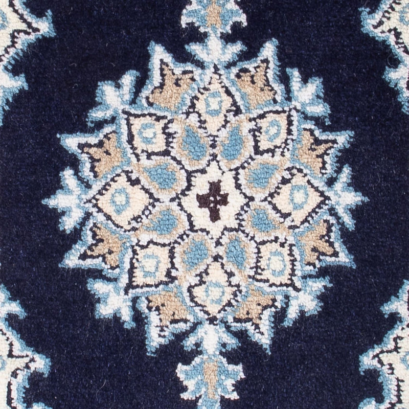 Alfombra Persa - Nain - Real - 60 x 40 cm - azul oscuro