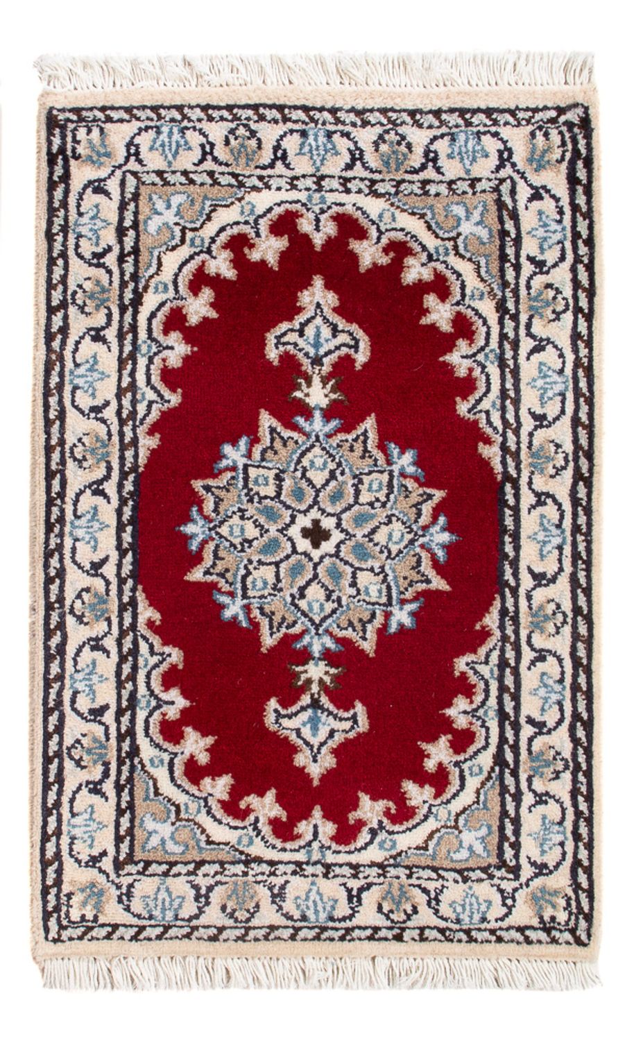 Alfombra Persa - Nain - Real - 60 x 40 cm - rojo