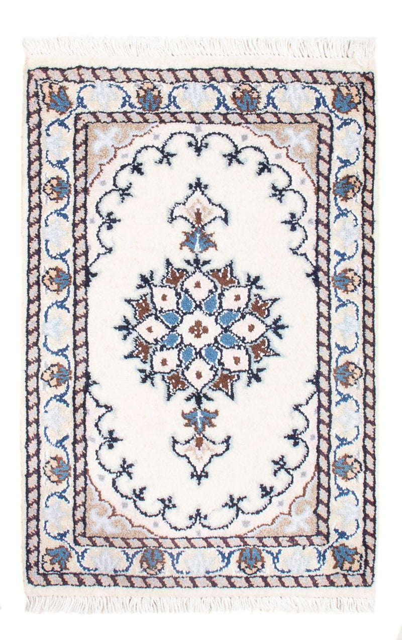 Alfombra Persa - Nain - Real - 60 x 40 cm - crema