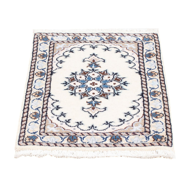 Alfombra Persa - Nain - Real - 60 x 40 cm - crema