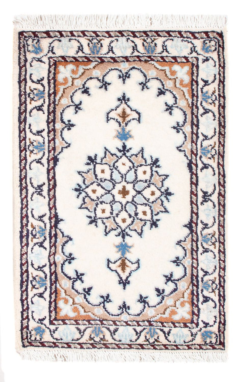 Alfombra Persa - Nain - Real - 60 x 40 cm - crema