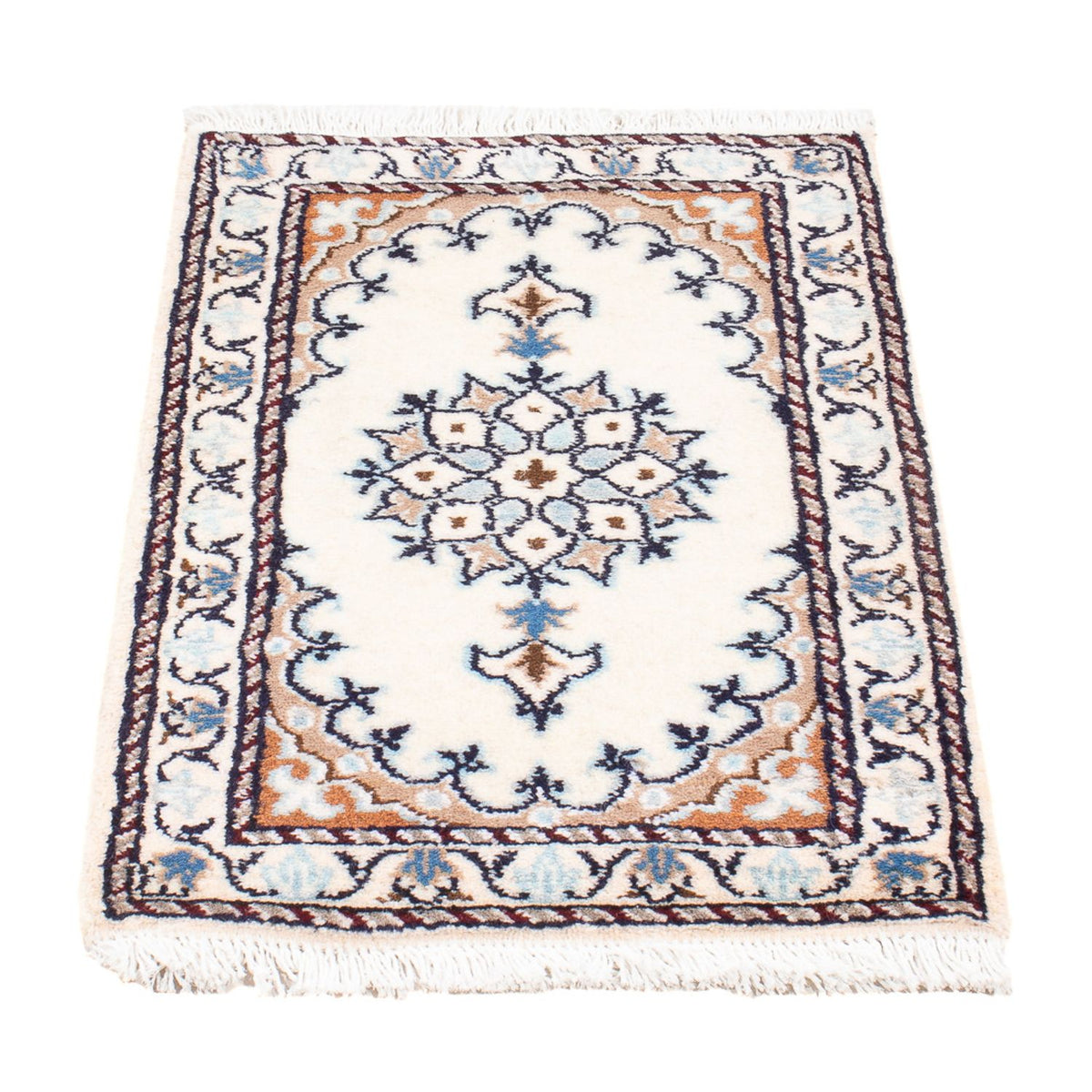 Alfombra Persa - Nain - Real - 60 x 40 cm - crema