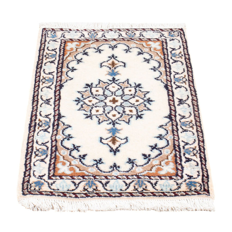 Alfombra Persa - Nain - Real - 60 x 40 cm - crema