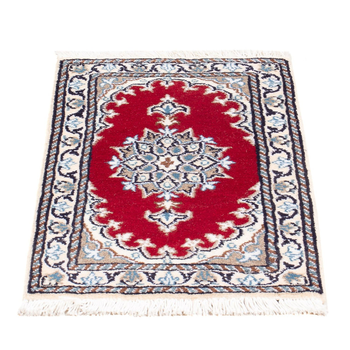 Alfombra Persa - Nain - Real - 60 x 40 cm - rojo