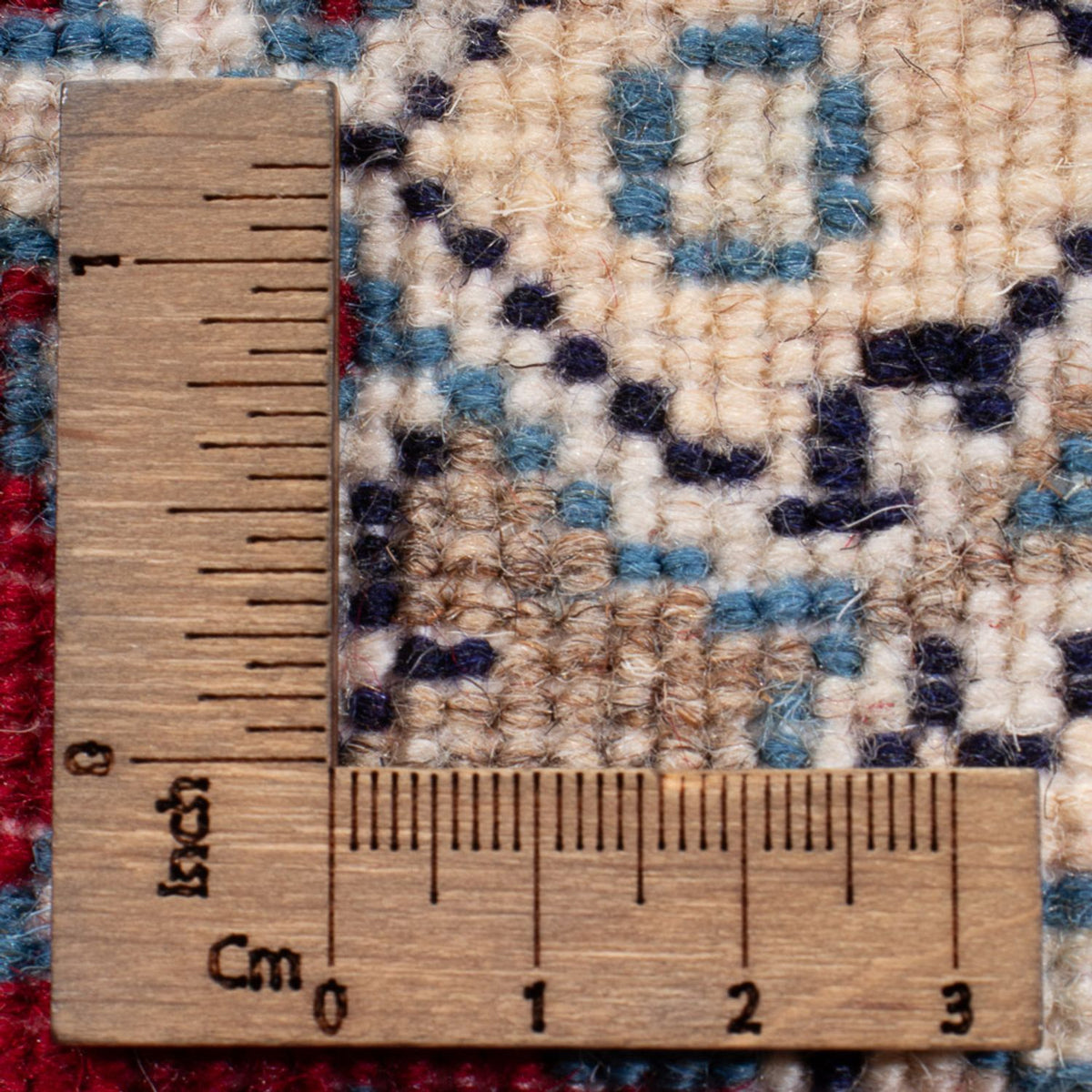 Alfombra Persa - Nain - Real - 60 x 40 cm - rojo