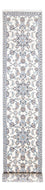 Alfombra de pasillo Alfombra persa - Nain - 393 x 80 cm - plata