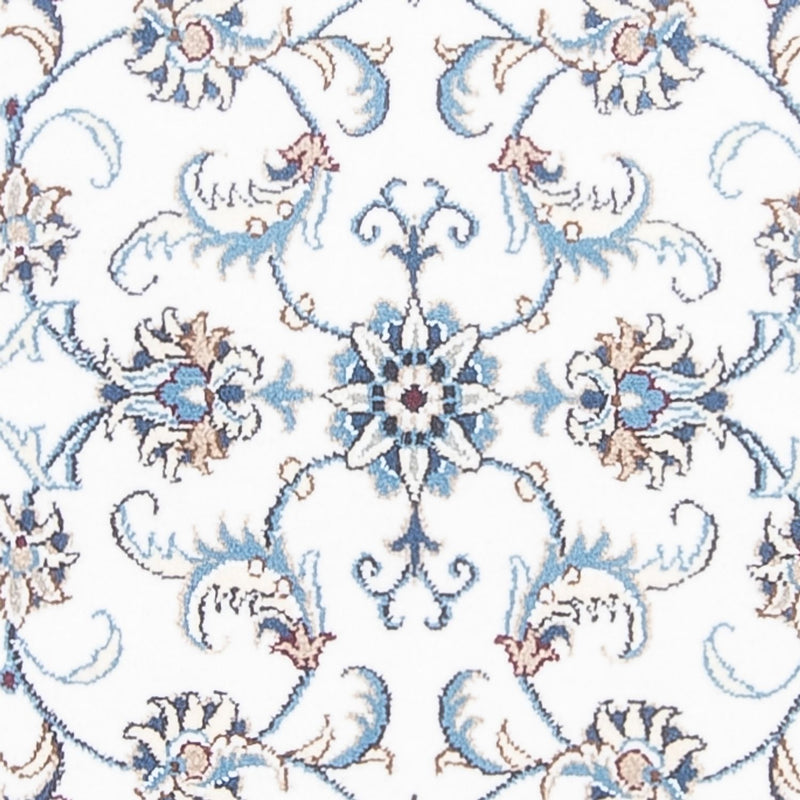 Alfombra de pasillo Alfombra persa - Nain - 393 x 77 cm - plata