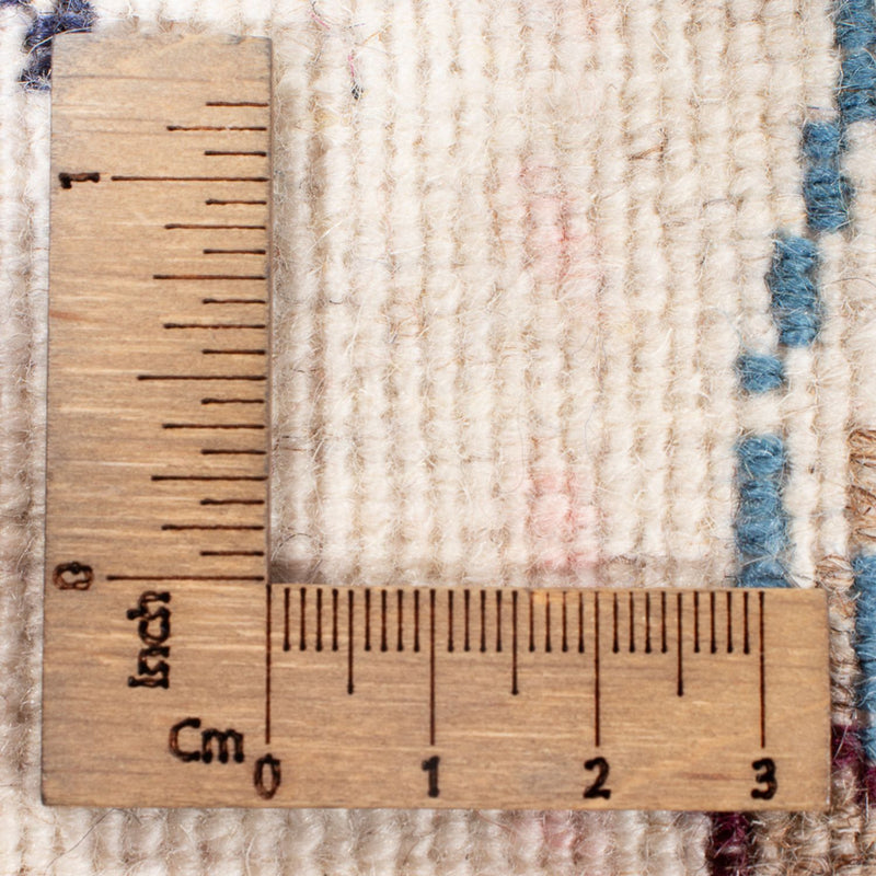 Alfombra de pasillo Alfombra persa - Nain - 393 x 77 cm - plata