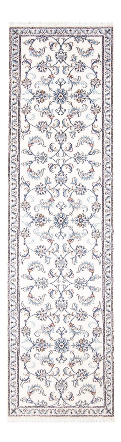 Alfombra de pasillo Alfombra persa - Nain - 290 x 74 cm - plata