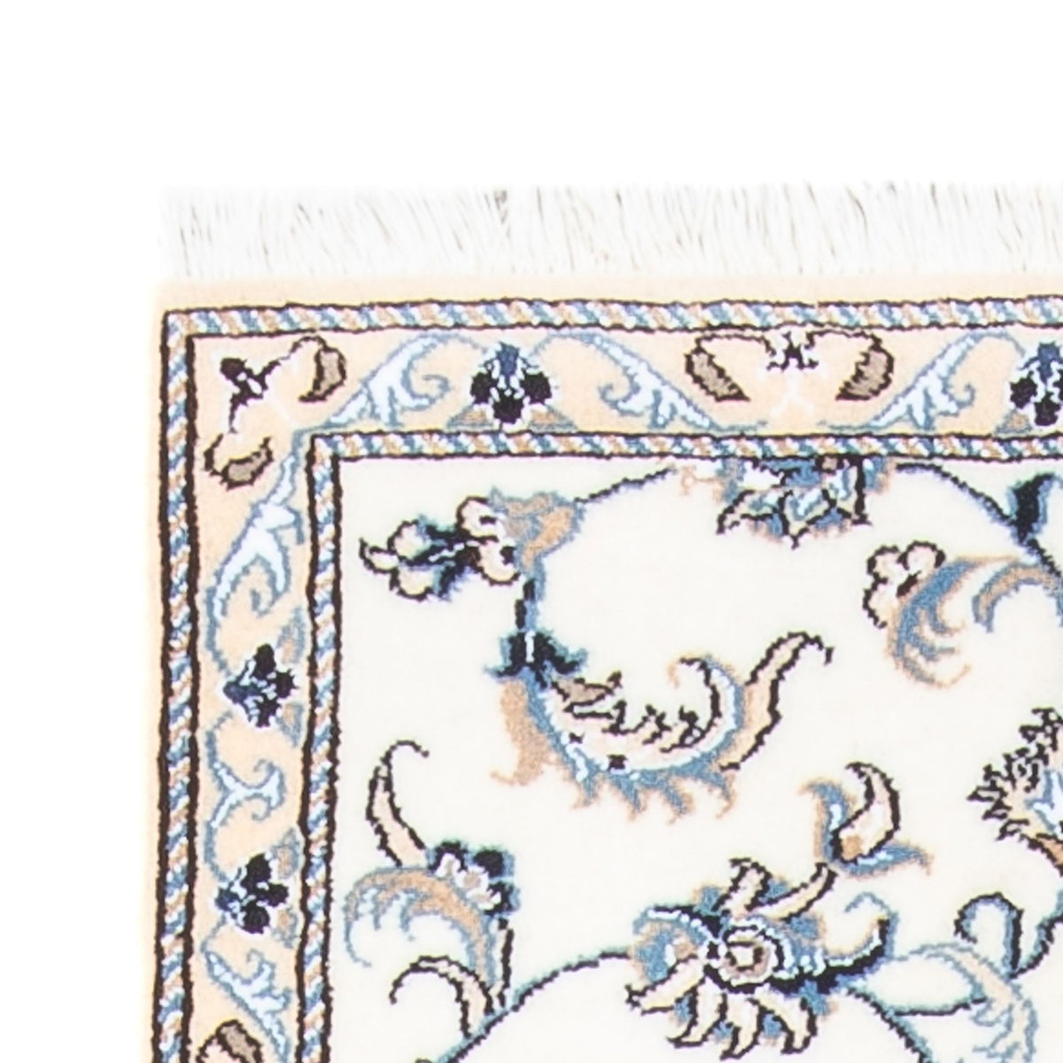 Alfombra de pasillo Alfombra persa - Nain - 284 x 78 cm - plata