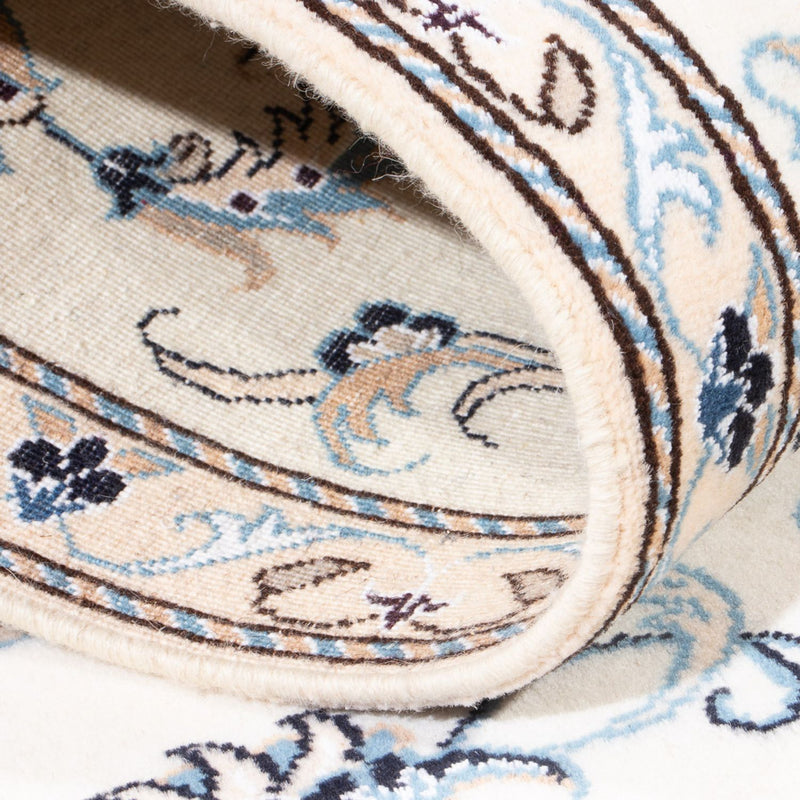 Alfombra de pasillo Alfombra persa - Nain - 284 x 78 cm - plata