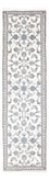 Alfombra de pasillo Alfombra persa - Nain - 288 x 78 cm - plata