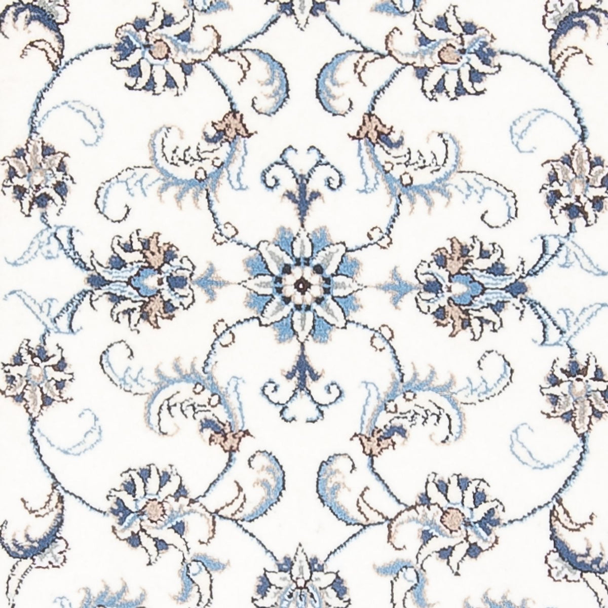 Alfombra de pasillo Alfombra persa - Nain - 288 x 78 cm - plata